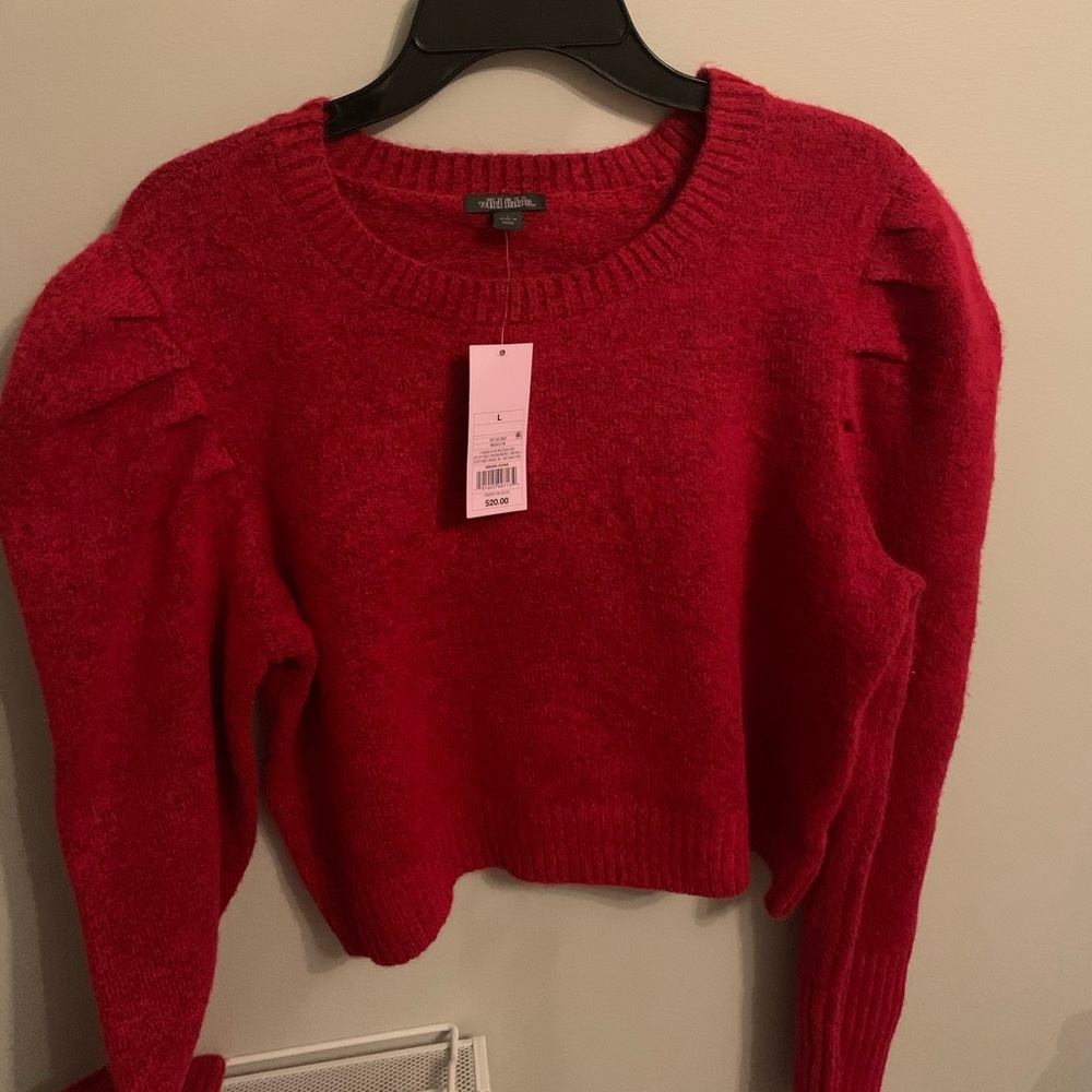 Brand new red sweater